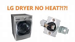 LG Dryer NO HEAT! Thermostat Reset/Replace - DLGX8001V