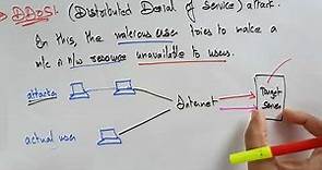 Distributed Denial of Service | DDOS | Web attacks | Web Technology | Lec - 57 | Bhanu Priya