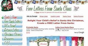 Free Letters from Santa Claus