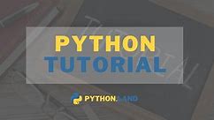 Beginner's Python Tutorial: Learn Python