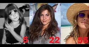Jennifer Aniston from 0 to 53 years old