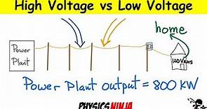 Why do Power Lines use High Voltage?