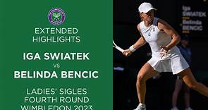 Iga Swiatek vs Belinda Bencic | Fourth Round Extended Highlights | Wimbledon 2023