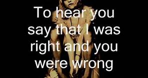 Courtney Love - Mono - Lyrics