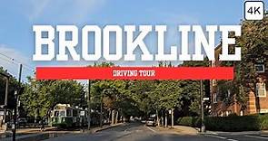 [4K] Brookline, Massachusetts- Boston Drive