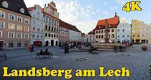Landsberg am Lech, Germany Walking tour [4K].