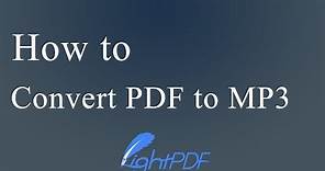 Excellent Solutions to Convert PDF to MP3