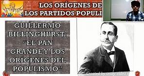 Gobierno de GUILLERMO BILLINGHURST "El Pan Grande" - REPÚBLICA ARISTOCRÁTICA - HISTORIA DEL PERÚ