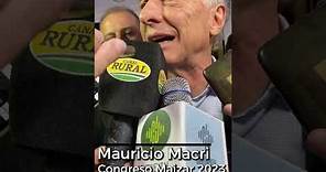 Entrevista a Mauricio Macri en el Congreso Maizar 2023