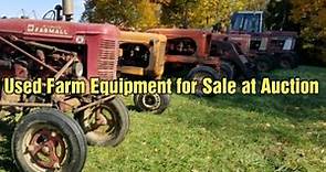 Used Farm Equipment for Sale at Auction