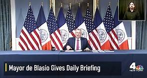 Mayor de Blasio Gives Daily Briefing