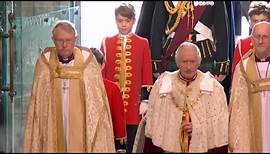 Prince George Holds King Charles' Robe as He Enters Coronation