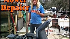 Mower Repair/ Houseboat build, off grid, river living, diy, homesteading.