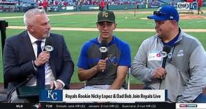 Nicky Lopez reunited with his father for his first MLB road trip