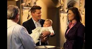 The Bones family, Booth, Brennan and Christine.