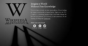 Wikipedia joins blackout protest at US anti-piracy moves