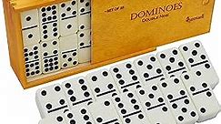 Dominos Game Double 9 - Dominos Set for Adults and Kids Ages 8 and up - Double Nine Dominoes Set, Classic Board Games - Domino Set for Family Game Nights - Double Nine Dominos Set 55 Tiles with Case