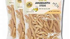 Land's Foods Amaranth Sticks | Baked Chips with Olive Oil and Lime, Lightly Salted | Gluten Free Snack for Adults and Kids| Vegan Protein Snack (Pack of 3)