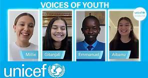 Millie Bobby Brown speaks to 3 inspiring young activists on World Children’s Day | UNICEF