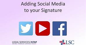 How To Add Social Media Icons to Your Email Signature in Outlook 2010