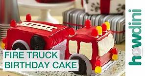Birthday Cake Ideas: How to Make a Fire Truck Birthday Cake