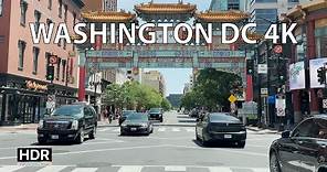 Driving Washington DC 4K HDR - Capital City of the United States - USA