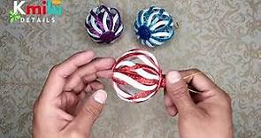 Cómo hacer esferas Navideñas 🔴 muy fácil en foami o goma eva 🎄