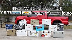 Five Day Ice Challenge, Coolers: Yeti, Grizzly, Pelican, Engel, Igloo, Canyon, Siberian, & More