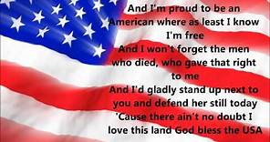 Lee Greenwood - God Bless The USA (Lyrics)