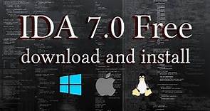 IDA 7.0 Free How to download on linux (or Windows and Mac) [ENG]