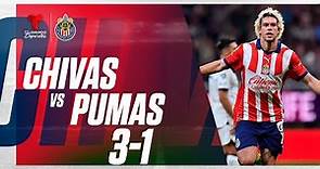 Highlights & Goles | Chivas vs Pumas 3-1 | Telemundo Deportes