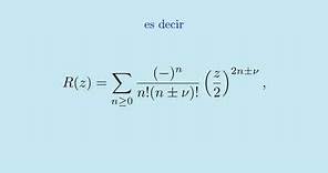 Ecuación de Bessel y funciones de Bessel
