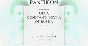 Olga Constantinovna of Russia Biography - Queen of Greece from 1867 to 1913