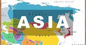 Map of Asia: Countries, National Flags, Capitals (with Photos). Learn Geography #02