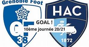 Grenoble - Le Havre [2-(1)] GOAL 90+4' (Nolan Mbemba) 10ème journée 2020/21