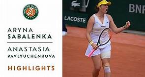 Aryna Sabalenka vs Anastasia Pavlyuchenkova - Round 3 Highlights I Roland-Garros 2021