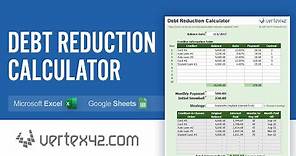 Debt Reduction Calculator Tutorial - Use a Debt Snowball to Pay Off Debt