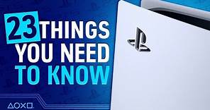 PS5: 23 Things You Need To Know About PlayStation 5