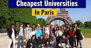 Cheapest Universities In Paris For International Students
