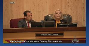 Arizona State Senate Republicans Announce Election Audit Results