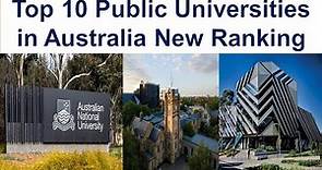 Top 10 Public Universities in Australia New Ranking | Australia University Ranking