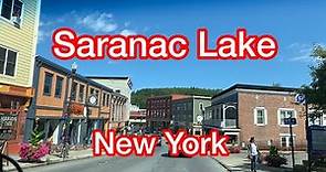 Driving Downtown - Saranac Lake, New York