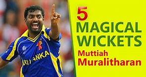 5 Magical Wickets of Muttiah Muralitharan