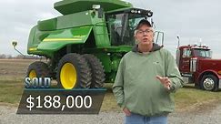 Machinery Pete TV: Gold Key Tour 2010 John Deere 9770 STS Combine Sells on Missouri Farm Auction