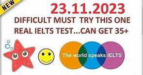 BRITISH COUNCIL IELTS LISTENING TEST 2023 WITH ANSWERS - 23.11.2023