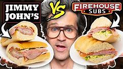 Jimmy John's vs. Firehouse Subs Taste Test | FOOD FEUDS