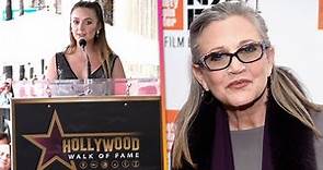 Billie Lourd Honors Mom Carrie Fisher at Hollywood Walk of Fame Ceremony