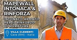 Mapei | MAPEWALL INTONACA & RINFORZA per Villa Clementi | Il sistema di rinforzo CRM