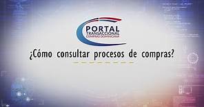 Tutorial 1: ¿Cómo consultar procesos desde la vista publica del Portal Transaccional?