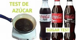 EXPERIMENTO Coca Cola (test de azúcar) Boiling coke (sugar test)